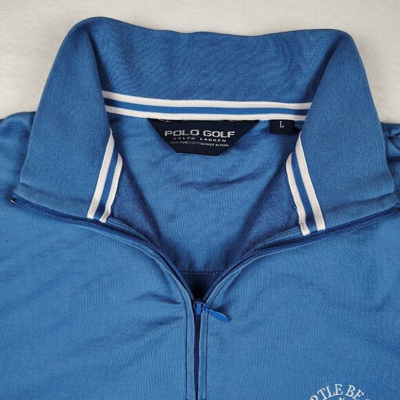 Polo Golf Ralph Lauren Sweatshirt Myrtle Beach National 1/4 Zip Pockets Sz L - Picture 6 of 11